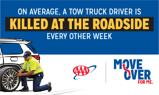 Roadside Assistance changing Tire. On Average, a tow truck driver is killed at the roadside every other week. 