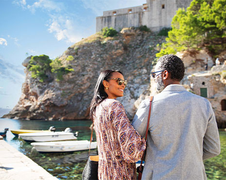 Couple in Dubrovnick, Croatia
