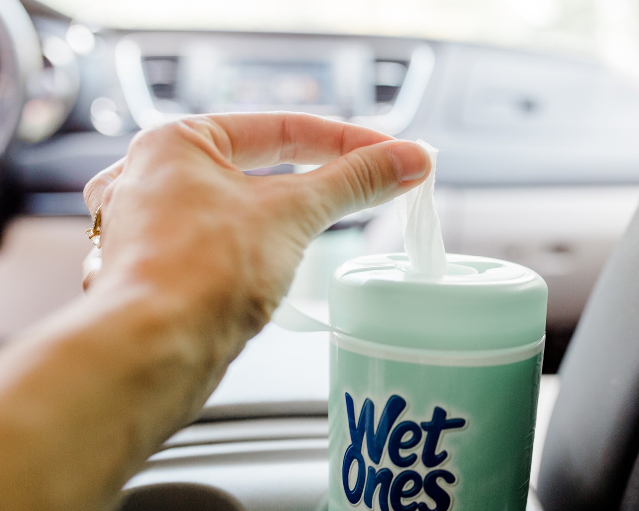 Wet wipes for long road trips