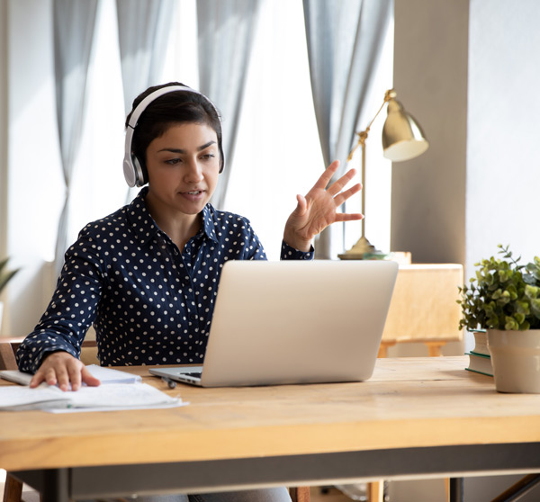 Woman on the computer